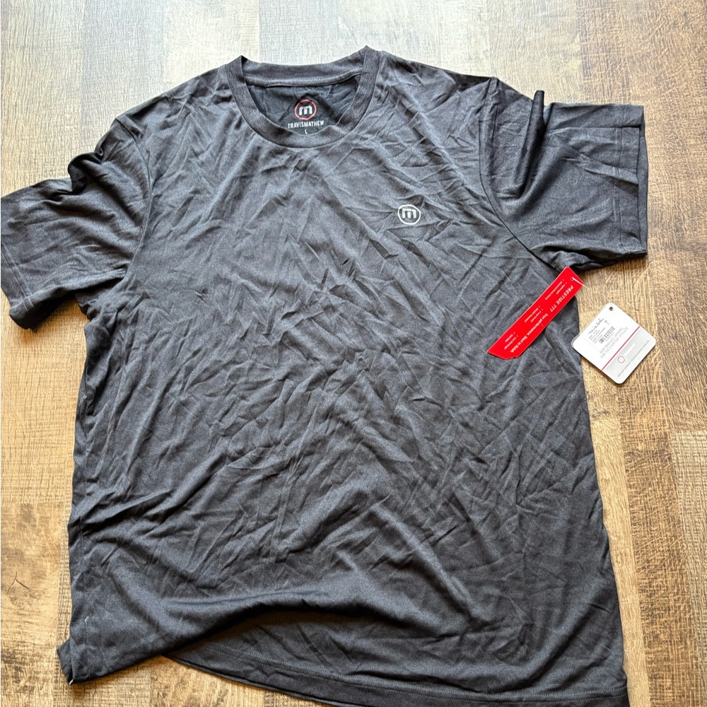 Travis Mathew Charcoal Short Sleeve Tee